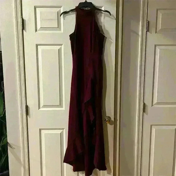 Woosea Women's Red High Neck Sleeveless Bodycon Mermaid Dress Xsmall - Picture 1 of 6